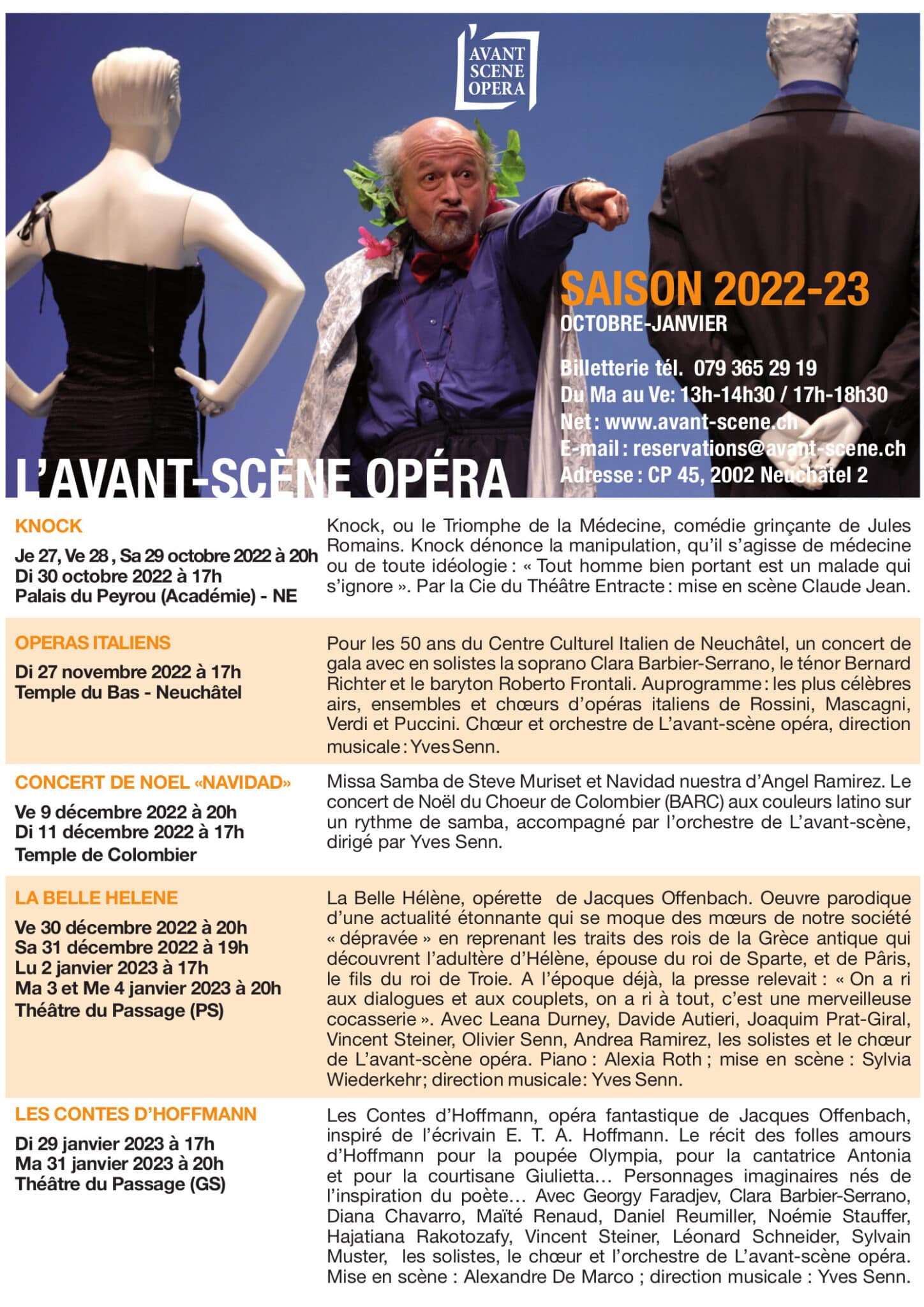 Saison 2022 2023 Lavant Scène Opéra 