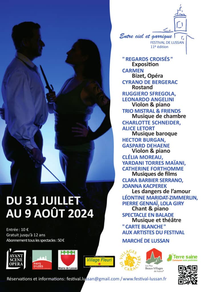 Festival de Lussan - affiche 2024.